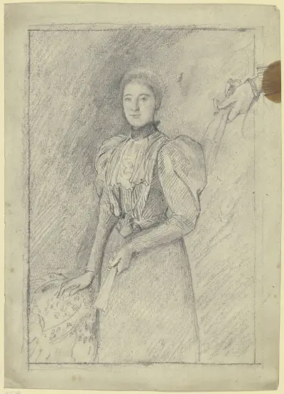 Bildnis von Miss Martin, 1895 – Nr. 1 von Otto Scholderer