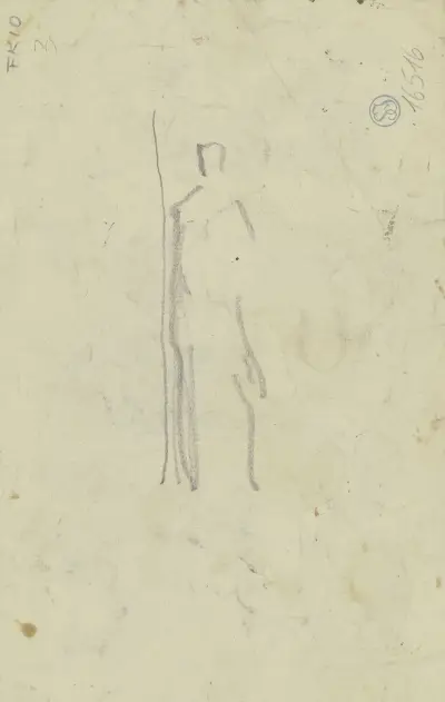 Stående figur av Otto Scholderer