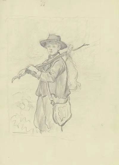 Der junge Wildhüter von Otto Scholderer