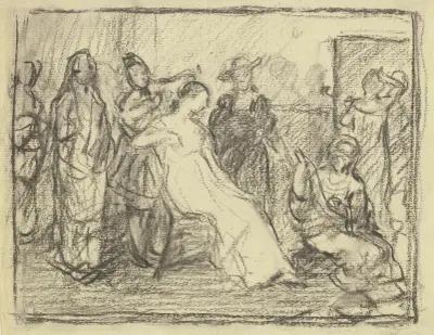 Vorbereitung zum Kostümball, 1879 – Nr. 2 von Otto Scholderer