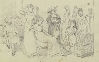 Vorbereitung zum Kostümball, 1879 – Nr. 3 von Otto Scholderer