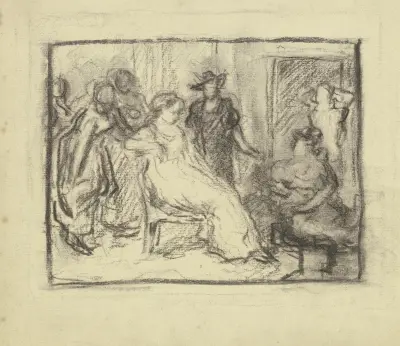 Vorbereitung zum Kostümball, 1879 – Nr. 1 von Otto Scholderer