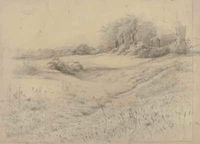 Krajobraz leśny pod Kronbergiem, 1867 – nr 1, Otto Scholderer