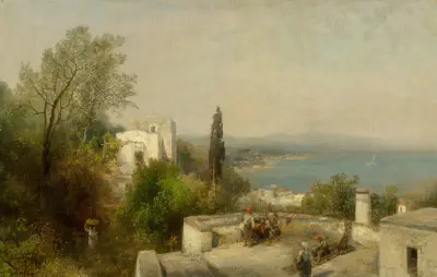 Bay of Naples av Hermann Ottomar Herzog
