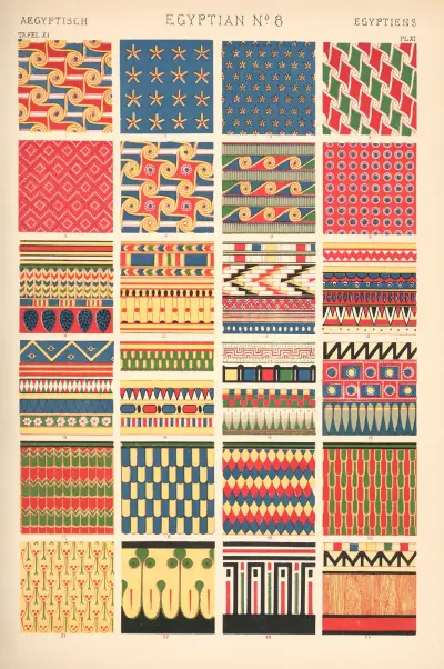 Egyptian No. 8 av Owen Jones