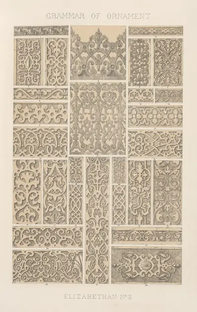 Elizabethan No. 2, 1856 av Owen Jones