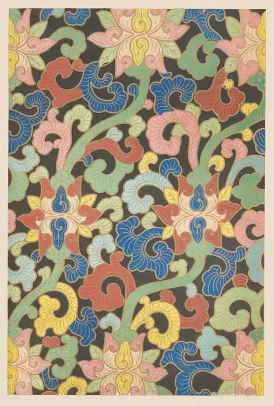 Exempel på kinesisk ornamentik, pl. 12 av Owen Jones