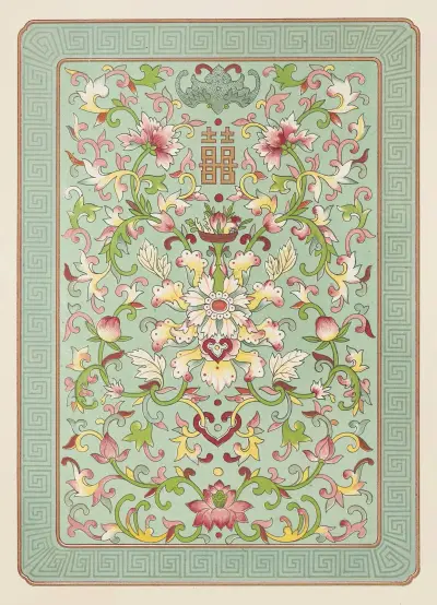 Examples of Chinese ornament, Pl.14 av Owen Jones