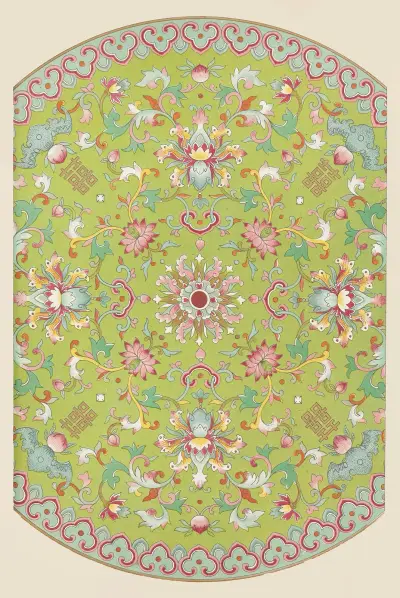 Examples of Chinese ornament, Pl.15 av Owen Jones