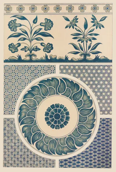 Exempel på kinesisk ornamentik, pl. 17 av Owen Jones