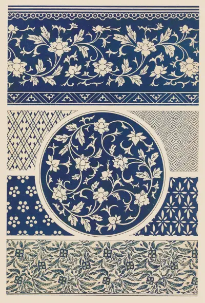 Examples of Chinese ornament, Pl.22 av Owen Jones