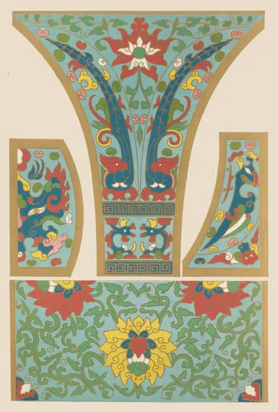 Exempel på kinesisk ornamentik, pl. 27 av Owen Jones