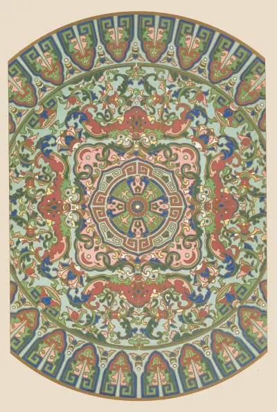 Examples of Chinese ornament, Pl.32 av Owen Jones