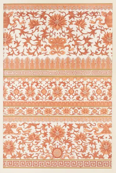 Examples of Chinese ornament, Pl.38 av Owen Jones