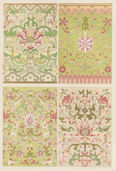 Examples of Chinese ornament, Pl.46 av Owen Jones