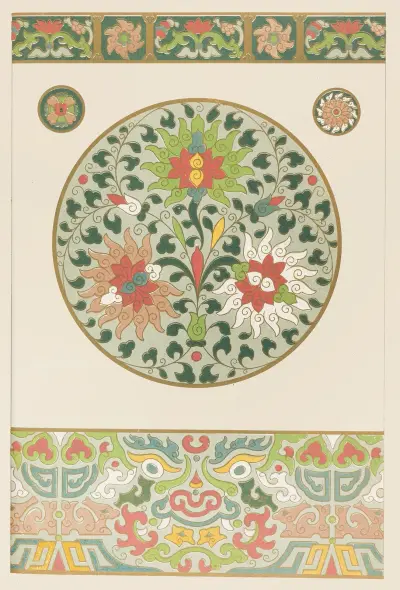 Exempel på kinesisk ornamentik, pl. 55 av Owen Jones