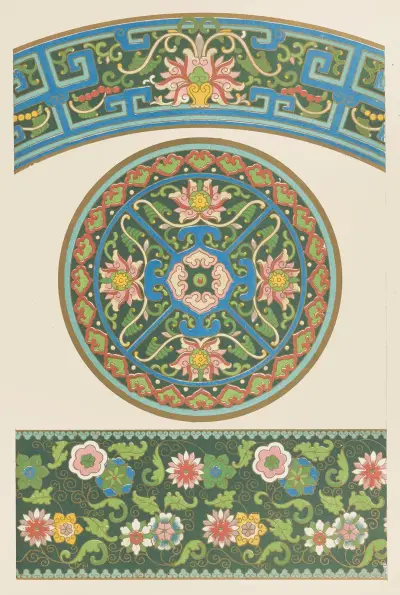 Exempel på kinesiskt ornament, pl. 57 av Owen Jones