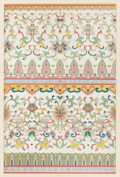 Exempel på kinesisk ornamentik, pl. 59 av Owen Jones