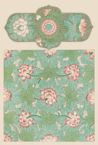 Examples of Chinese ornament, Pl.81 av Owen Jones