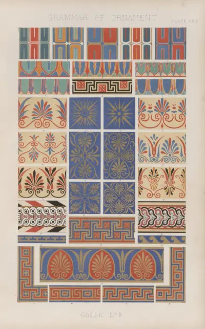 Greek No. 8 av Owen Jones