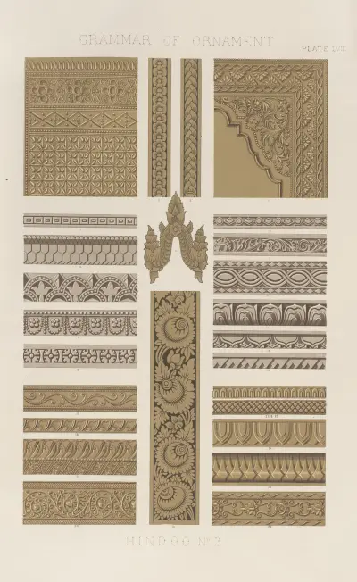 Hindoo No. 3 av Owen Jones