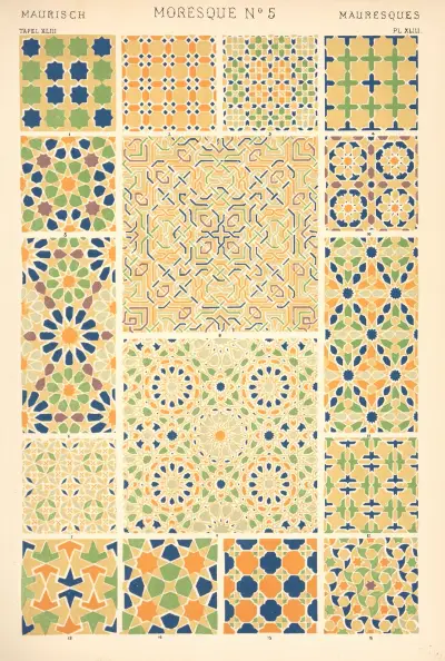 Moresque No. 5 av Owen Jones