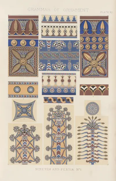 Nineveh & Persia No. 1 av Owen Jones