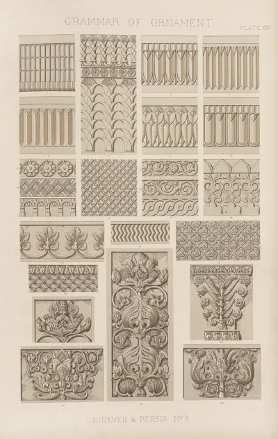 Nineveh & Persia No. 3 av Owen Jones