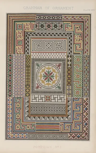 Pompeian No. 3 av Owen Jones
