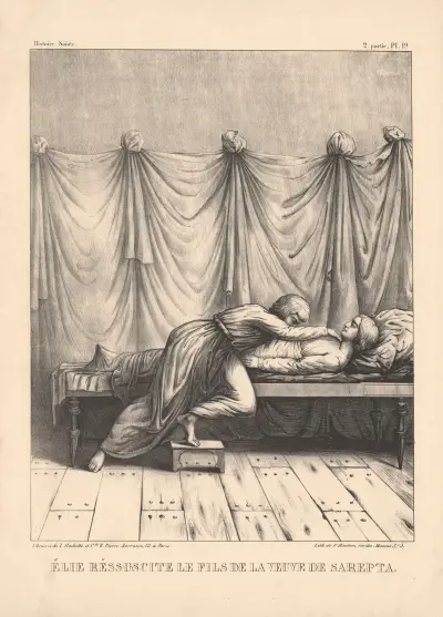 Elie ressuscite le fils de la veuve de Sarepta av P. Bineteau