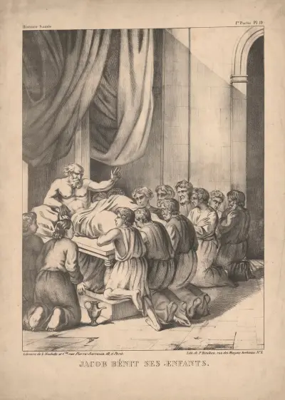 Jacob benit ses enfants av P. Bineteau