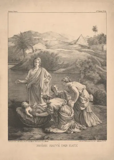 Moise sauve des eaux av P. Bineteau
