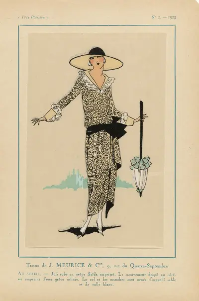 Tissus de J. Meurice & Cie..Au Soliel av G-P. Joumard