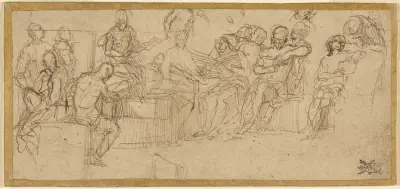 Christ Preaching in the Temple av Paolo Veronese