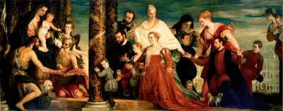 The Madonna of the Cuccina Family av Paolo Veronese