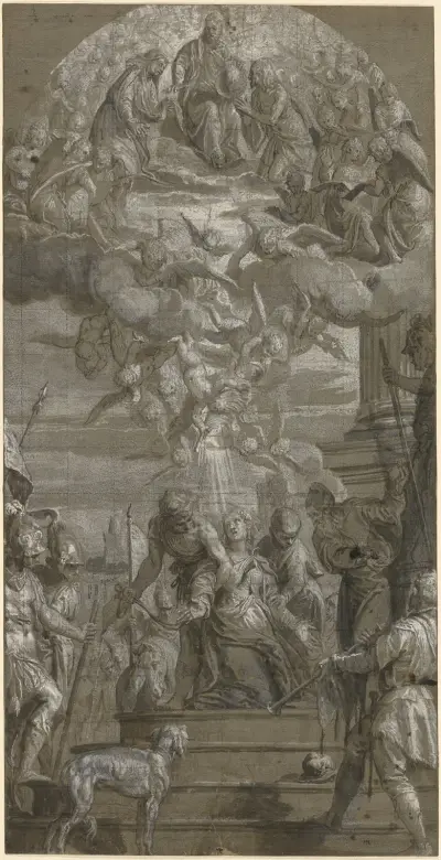 The Martyrdom of Saint Justina av Paolo Veronese