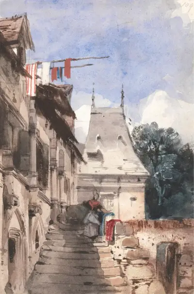 Abbey St-Amand, Rouen av Richard Parkes Bonington