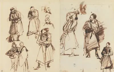 Studier för Shylock av Richard Parkes Bonington