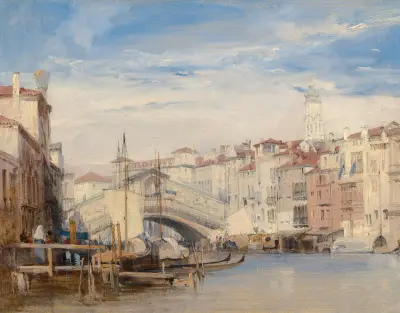 Rialtobron, Venedig av Richard Parkes Bonington
