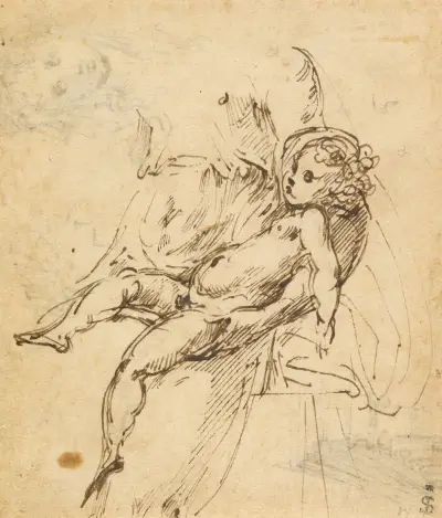 Studies of the Madonna and Child av Parmigianino