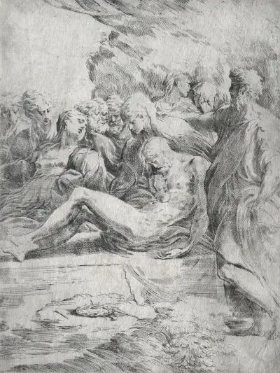 The Entombment av Parmigianino