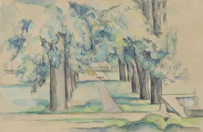 Avenue of Chestnut Trees at the Jas de Bouffan av Paul Cézanne