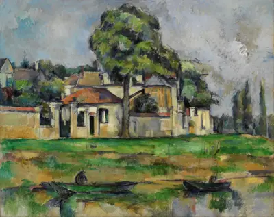 Banks of the Marne av Paul Cézanne