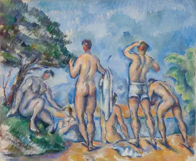 Bathers, 1890 av Paul Cézanne