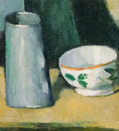 Bowl and Milk-Jug av Paul Cézanne