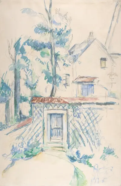 Entrance to a Garden av Paul Cézanne