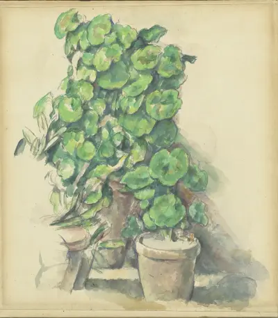 Geraniums av Paul Cézanne