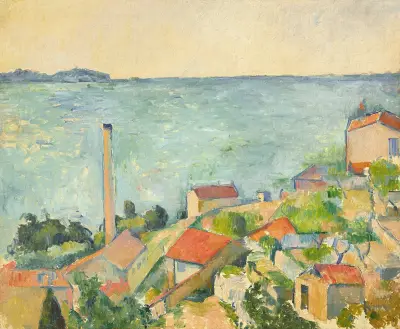 La mer à l’Estaque av Paul Cézanne