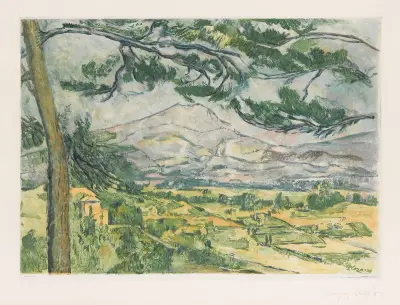 La Montagne Sainte-Victoire, 1887 av Paul Cézanne