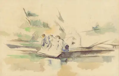 Laveuses av Paul Cézanne